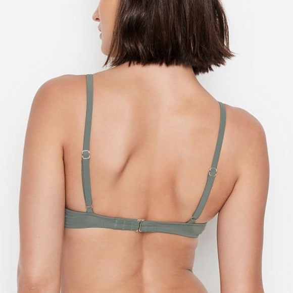 Victoria’s Secret Swim Tahiti ‘Sexy Tee’ Push Up Swim Top Size 32D 💚 - Picture 2 of 10